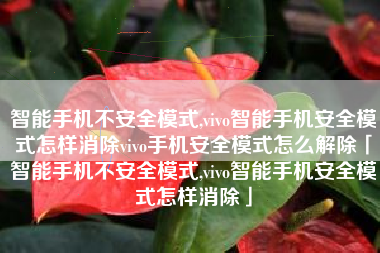 智能手机不安全模式,vivo智能手机安全模式怎样消除vivo手机安全模式怎么解除「智能手机不安全模式,vivo智能手机安全模式怎样消除」