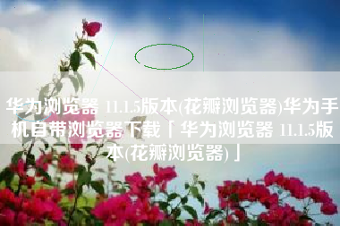 华为浏览器 11.1.5版本(花瓣浏览器)华为手机自带浏览器下载「华为浏览器 11.1.5版本(花瓣浏览器)」