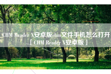 CHM Reader X安卓版chm文件手机怎么打开「CHM Reader X安卓版」
