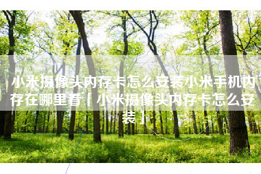 小米摄像头内存卡怎么安装小米手机内存在哪里看「小米摄像头内存卡怎么安装」
