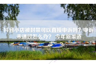 抖音小店被封禁可以直接申诉吗？申诉未通过怎么办？ 今年新渠道