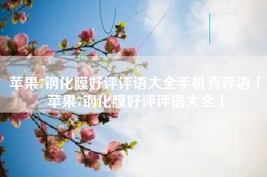 苹果7钢化膜好评评语大全手机壳评语「苹果7钢化膜好评评语大全」