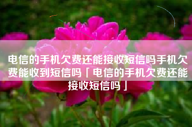 电信的手机欠费还能接收短信吗手机欠费能收到短信吗「电信的手机欠费还能接收短信吗」