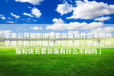 苹果公开版和快充套装版有什么不同吗苹果手机公开版是什么意思「苹果公开版和快充套装版有什么不同吗」 苹果公开版和快充套装版有什么不同吗苹果手机公开版是什么意思「苹果公开版和快充套装版有什么不同吗」