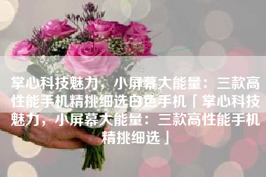 掌心科技魅力，小屏幕大能量：三款高性能手机精挑细选白色手机「掌心科技魅力，小屏幕大能量：三款高性能手机精挑细选」