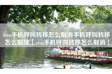 vivo手机呼叫转移怎么取消手机呼叫转移怎么解除「vivo手机呼叫转移怎么取消」