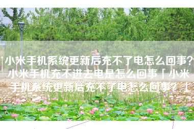 小米手机系统更新后充不了电怎么回事？小米手机充不进去电是怎么回事「小米手机系统更新后充不了电怎么回事？」