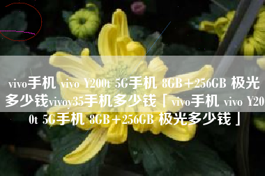 vivo手机 vivo Y200t 5G手机 8GB+256GB 极光多少钱vivoy35手机多少钱「vivo手机 vivo Y200t 5G手机 8GB+256GB 极光多少钱」