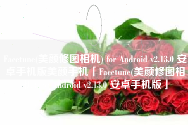 Facetune(美颜修图相机) for Android v2.13.0 安卓手机版美颜手机「Facetune(美颜修图相机) for Android v2.13.0 安卓手机版」