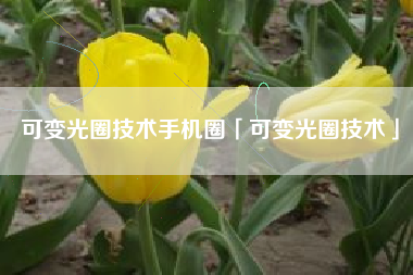 可变光圈技术手机圈「可变光圈技术」