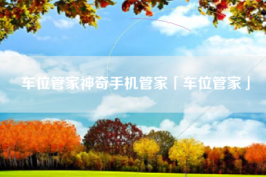 车位管家神奇手机管家「车位管家」