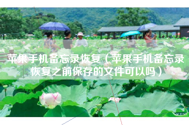 苹果手机备忘录恢复（苹果手机备忘录恢复之前保存的文件可以吗）