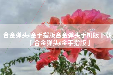 合金弹头6金手指版合金弹头手机版下载「合金弹头6金手指版」