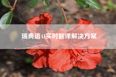 瑞典语AI实时翻译解决方案