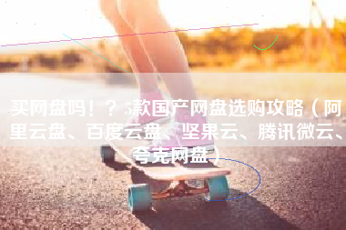 买网盘吗！？5款国产网盘选购攻略（阿里云盘、百度云盘、坚果云、腾讯微云、夸克网盘）