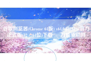 谷歌浏览器(Chrome 64版) v64.0.3282.167官方正式版(32／64位)下载 – 万能驱动网