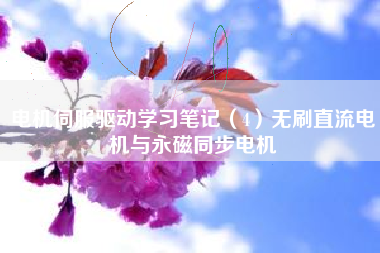 电机伺服驱动学习笔记（4）无刷直流电机与永磁同步电机