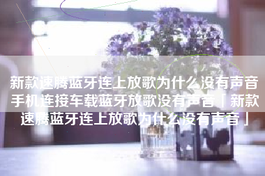 新款速腾蓝牙连上放歌为什么没有声音手机连接车载蓝牙放歌没有声音「新款速腾蓝牙连上放歌为什么没有声音」