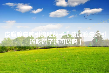 皮脂腺囊肿引流吃鸽子【皮脂腺囊肿引流吃鸽子汤可以吗】