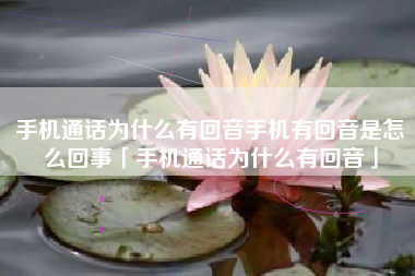手机通话为什么有回音手机有回音是怎么回事「手机通话为什么有回音」