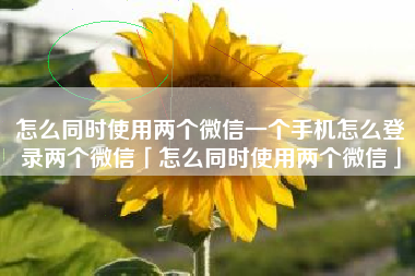 怎么同时使用两个微信一个手机怎么登录两个微信「怎么同时使用两个微信」
