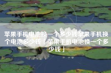 苹果手机电池换一个多少钱苹果手机换个电池多少钱「苹果手机电池换一个多少钱」