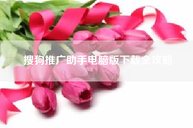 搜狗推广助手电脑版下载全攻略