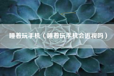 睡着玩手机（睡着玩手机会近视吗）