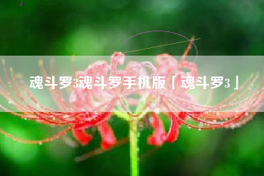 魂斗罗3魂斗罗手机版「魂斗罗3」