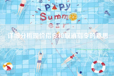 详细分析现价指令和取消指令的意思