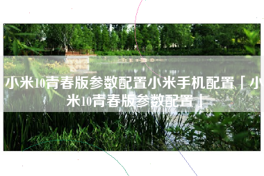 小米10青春版参数配置小米手机配置「小米10青春版参数配置」